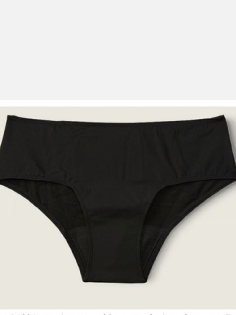 Victoria's secret pink period hipster panty SMALL BLACK